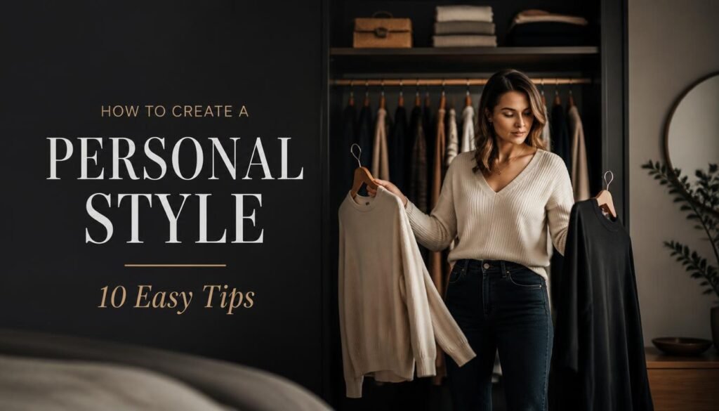 how to create a personal style with a simple everyday wardrobe